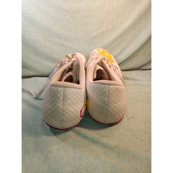 New Balance SD100v4 Men's White Vibrant Apricot racing spikes Sz 12 - Picture 4 of 6